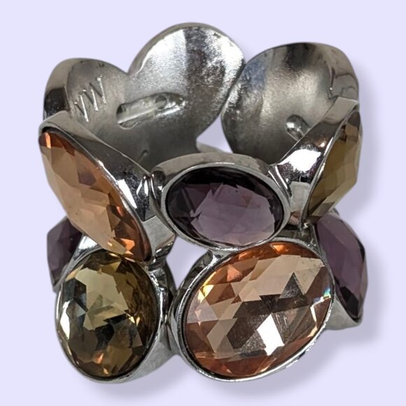 Vera Wang Faceted Stone Stretch Bottle Topper - Picture 1 of 4